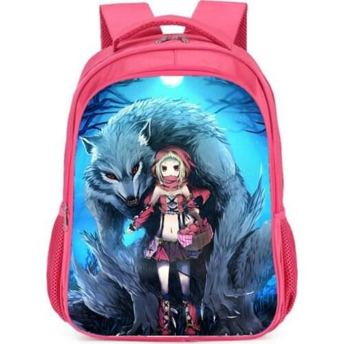 Little Red Riding Hood New Schoolbag Elementary School Girls 6-12 Years Old Children Girls 3-4 Grade Girls Backpack