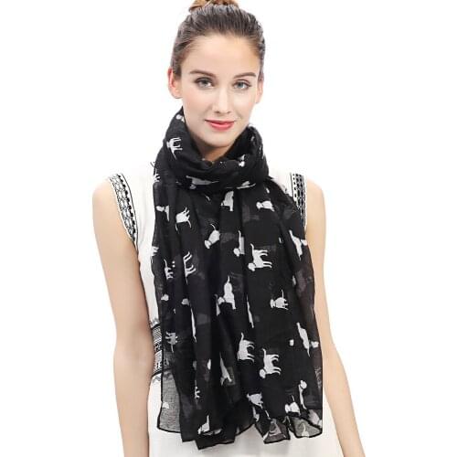 Labrador Retriever Dog Animal Pet Print Womens Scarf Shawl Wrap Soft Lightweight