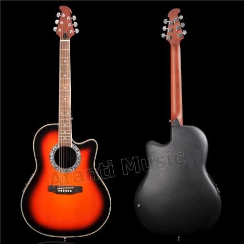 HOT! Afanti Music Super Roundback/ Carbon Fiber Back & Side Acoustic guitar (ANT-129)