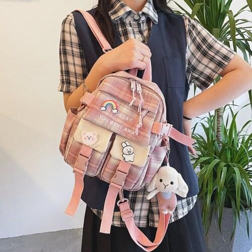 2021 Girl multifunctional small backpack Fashion mini backpack Female Kawaii shoulder bag Ladies travel student school backpack