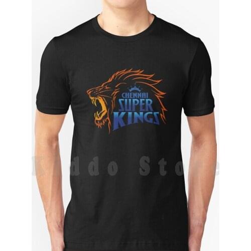 Chennai Super Kings-Ipl T Shirt Cotton Men DIY Print Cool Tee Csk Csk Logo Dhoni Mahi Chennai Super Kings Ipl Indian Uae