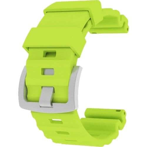 Soft color silicone rubber watch strap steel buckle outdoor quick release sports watch strap