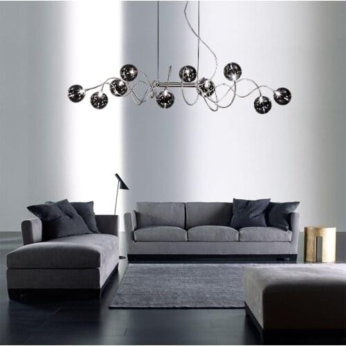 Nordic lighting magic bean chandelier modern minimalist style molecular bedroom creative personality restaurant atmosphere