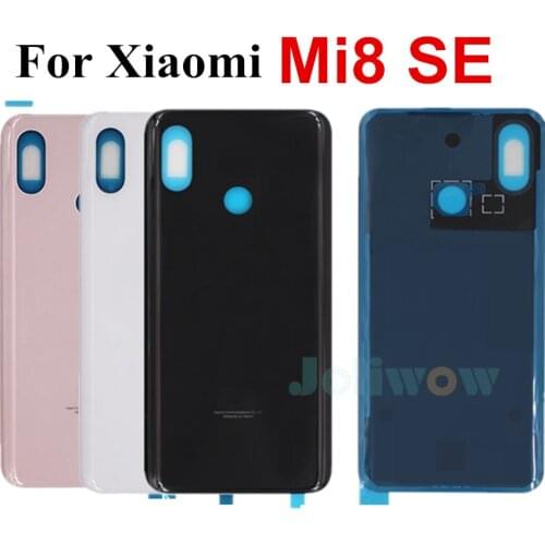 New For Xiaomi mi 8 mi8 SE Back Glass Battery Cover Rear Door Housing Case Cover Replacement