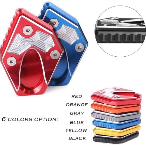 For Suzuki GSX250R GSX 250R Kickstand Foot Side Kick Stand Extension Pad Enlarge Support Plate Pad 2017 2018 CNC Motorcycle Part