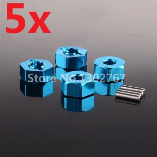 5Sets RC Car Aluminum Alloy 12mm Wheel Hex.Mount K949-009 For 1/10 Scale Models Remote Cars WLtoys K949 CLIMBING TRUCK Crawler