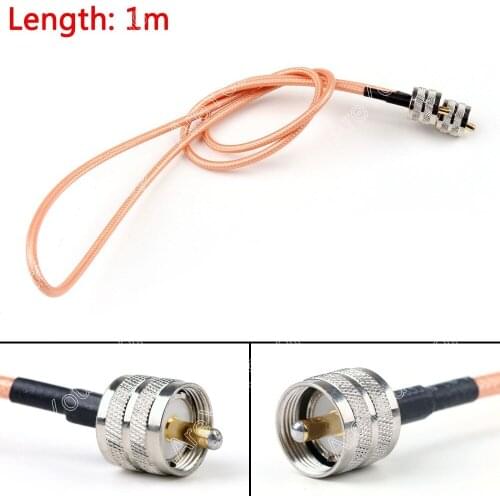 Areyourshop Sale 100cm RG142 Cable PL259 UHF Male To UHF Male For Car Radio Antenna Pigtail 3ft Plu