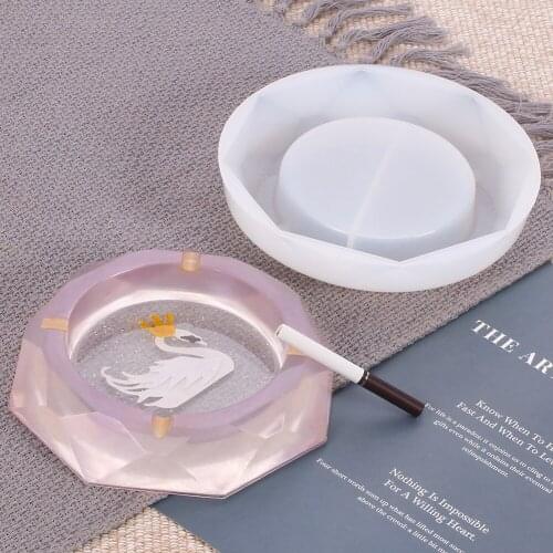 Silicone Mold Ashtray Resin Mold Square Mold For DIY Resin UV Crystal Epoxy Crafts Crystal Ashtray Home Decoration
