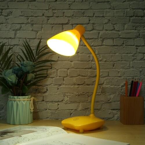 LED Desk Lamp Foldable Office Table Lamp Kids Reading Study Bedside Bedroom USB Portable Lamp for Eye Protection