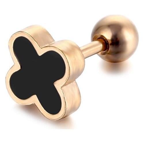 1Pc Small Cz Tragus Cartilage Rook Helix Snug Conch Earring Flower Round Tragus Helix Ear Piercing