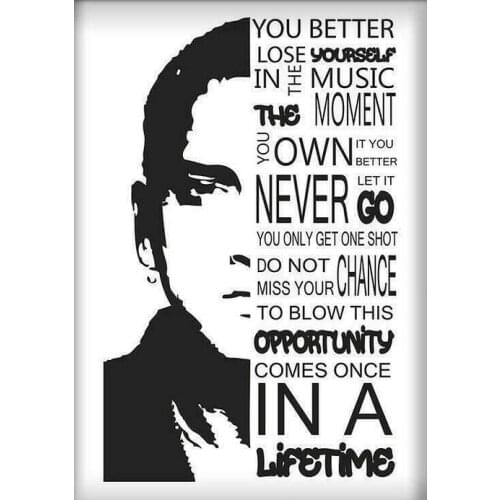 You Better Lose Yourself Inspirational Positive Quote Art print Silk poster Home Wall Decor