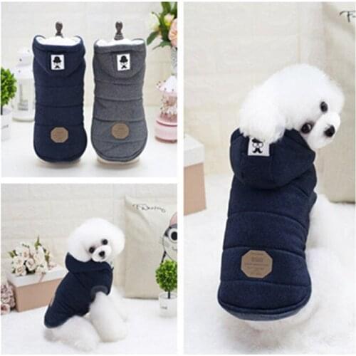 High Quality Pets Dog Clothes Cotton Winter Thicken Jacket Coat Warm Hoodies Clothes for Small Puppy Dogs Cat Clothing New
