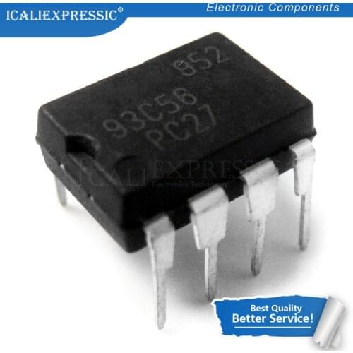 10PCS AT93C56 DIP-8 93C56 DIP8 DIP EEPROM (256x8)/(128x16) 2K new original