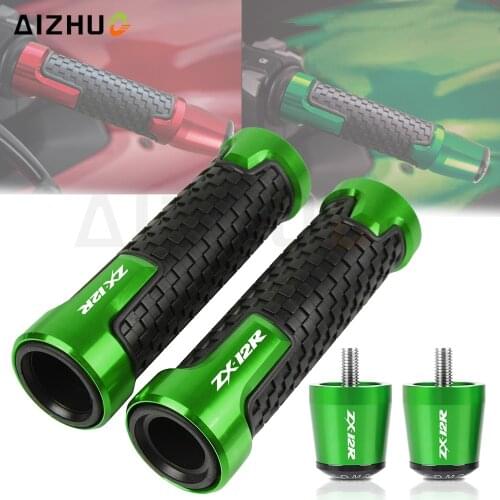 7/8'' 22mm Motorcycle Handlebar Grips Ends Handle Bar Grip End FOR KAWASAKI ZX12R ZX 12R ZX-12R 2000 2001 2002 2003 2004 2005