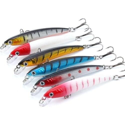 8.5cm 7.5g Minnow Fishing Lures Hard Artificial Bait 3D Eyes Deep Swim Fishing Tackle Wobbler Japan Pesca Model Assorted Colors
