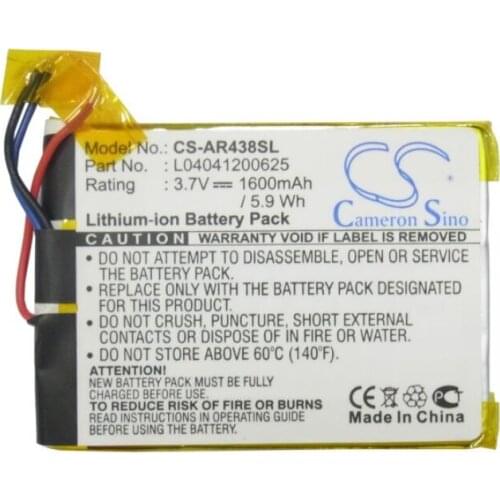 Cameron Sino 1600mAh battery for ARCHOS 43 Internet Tablet 8300 A43IT 16GB 8GB L04041200625 MP3, MP4, PMP Battery