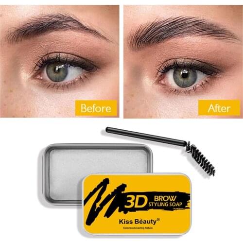 Eyebrow Soap Wax Feathery Eyebrows Gel Eyebrow Styling Makeup Cream Brow Sculpt Lift Longlasting Waterproof Pomade Gel For Brow