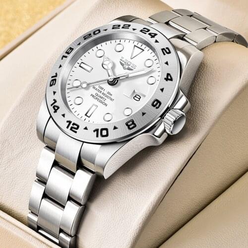 LIGE Top Brand Luxury Men Watches Fashion Waterproof Sport Luminous Quartz Wristwatch Business Watch for Men Relogio Masculino