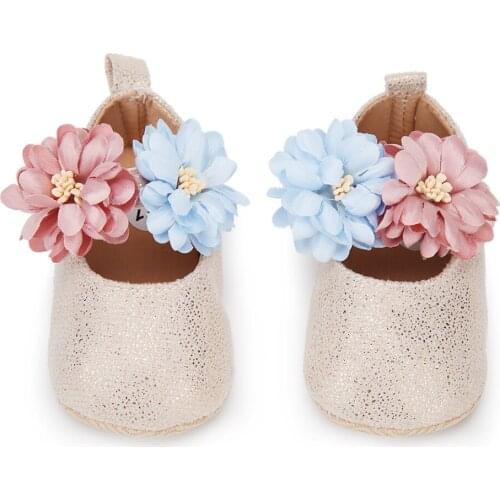 Girls Boys Soft Sole Warm Flats Footwear Cute Baby Girls Shoes Toddler Princess Flower Infant Anti-slip Soft First Walker