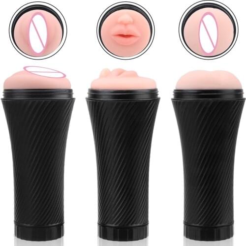 Realistic Vagina Anal Mouth Male Masturbation Cup Erotic Sex Toys for Men Adult Products Artificial Vagina Fake Anal Erotic Toy