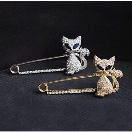 Hot Sale Cartoon Cute Cat Animal Enamel Brooch Pin Badge Decorative Jewelry Style Brooches For Women Gift Dropshipping