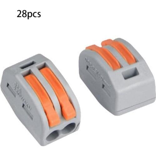 Mini Fast Wire Connectors Universal Compact Wiring Conductor Push-in Terminal Block Soft And Hard Wire Connector
