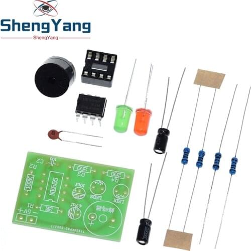 NE555 multivibrator kit NE555P steady-state circuit dual flash LAMP DIY training Maker student Lab
