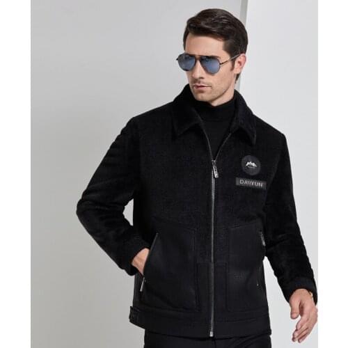 New Autumn and Winter Fashion Mens Leather Jacket Casual Short Fur Warm Winter Jackets Men veste homme, Sizes M-3XL