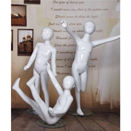 New High Quality Fashionable Style Gloss White Full Body Child Mannequin Child Manikin On Promotion