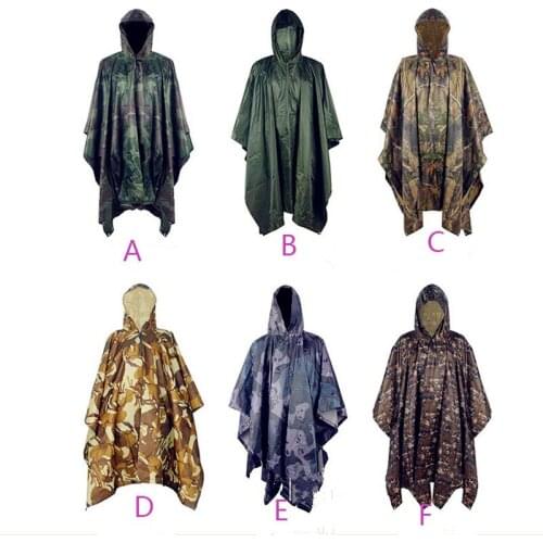 Outdoor Waterproof Raincoat Impermeable Multi-functional Rain Coat Men Women Durable Motorcycle Poncho Hunting Rain Gear