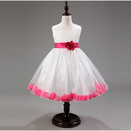 Wowbridal Ruffles Flower Girl Dresses 2017 Kids Prom Dresses First Communion Dresses for Girls Beauty Pageant Dresses