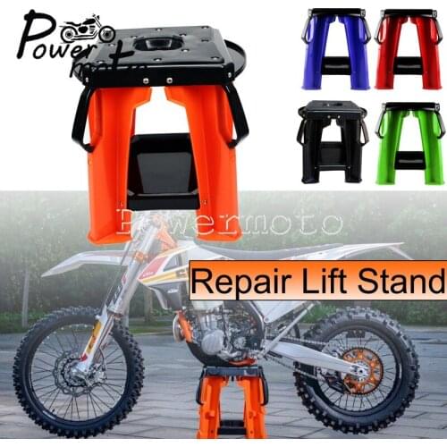 Orange/Black/Blue Dirt Bike Moto Repair Stand Lift Stand Seat For Six Days Yamaha WR YZF TTR SMR DRM RMZ CRF KLX 125 450 530