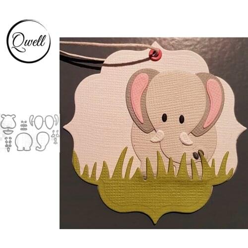 QWELL Animal Elephant Metal Cutting Dies for Scrapbooking and Card Making Paper Embossing Craft New 2019 die cuts