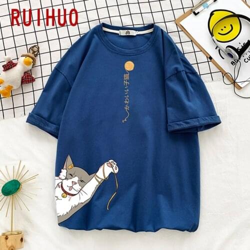 RUIHUO Men's T-shirts With Print