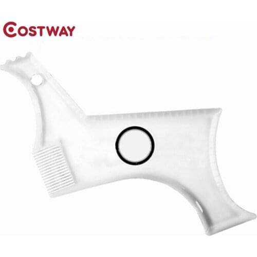 Costway Beard Shaping Template Shower Salon Beard Shaving Shave Shape Style Styling Comb Care Brush Tool