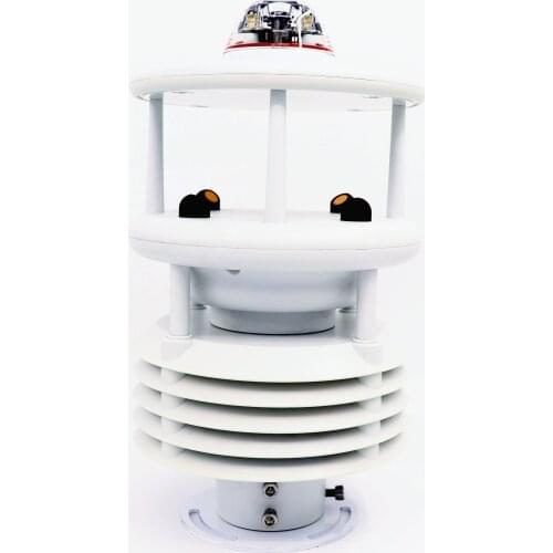 Six parameters wind speed wind direction air temperature air humidity air pressure rainfall compact weather station