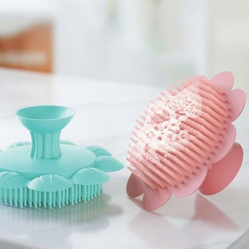 Silicone Shampoo Scalp Hair Massager Head Body Scalp Massage Brush Comb Hair Washing Comb Shower Brush Bath Spa Massage Brush