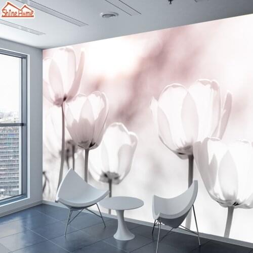 Modern Pink Floral Wall Papers Home Decor Improvement 3d Wall Paper Mural Wallpaper Wallpapers for Living Room Vinyl Murals Roll
