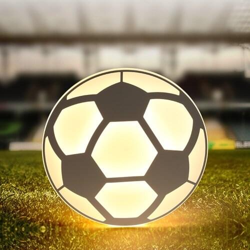 Modern 2018 new childrens room football led ceiling light creative boy bedroom simple personality study ceiling lamp LU809158