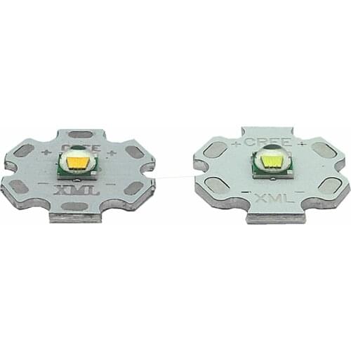 2PCS CREE XML XM-L T6 LED 10W Cold White Warm White Blue UV High Power LED Emitter Diode with 14mm 16mm 20mm 25mm PCB for DIY