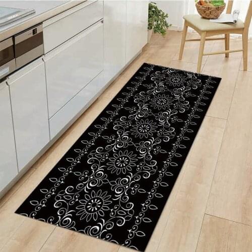 Vintage Pattern Pattern Kitchen Carpet Home Decoration Entrance Doormat Bath Laundry Room Door Mat Wardrobe Shoe Cabinet Rug