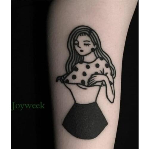 Waterproof Temporary Tattoo Sticker old school sexy girl tatto stickers flash tatoo fake tattoos for girl women