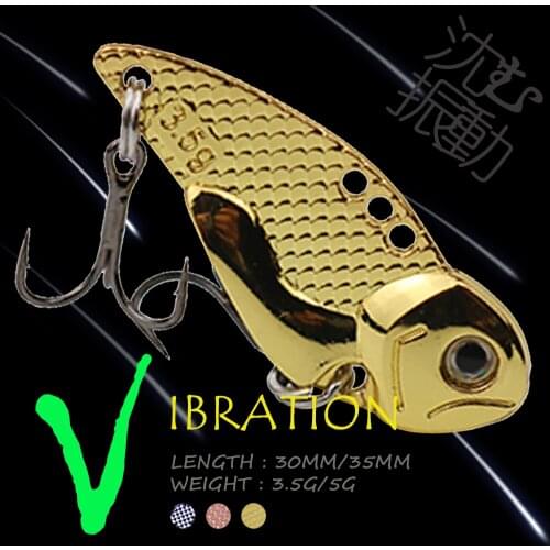 WALK FISH VIB Vibration Baits Ice Fishing Lures 3.5G/5G Sinking Rotating Jigging Spoon Spinner Pesca Winter Fishing Tackle