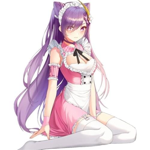 Funny Genshin Impact Car Stickers Sexy Girl Cartoon Anime Decals Car Window Motorcycle Decoration Vinyl KK PVC 13cm X 10.8cm