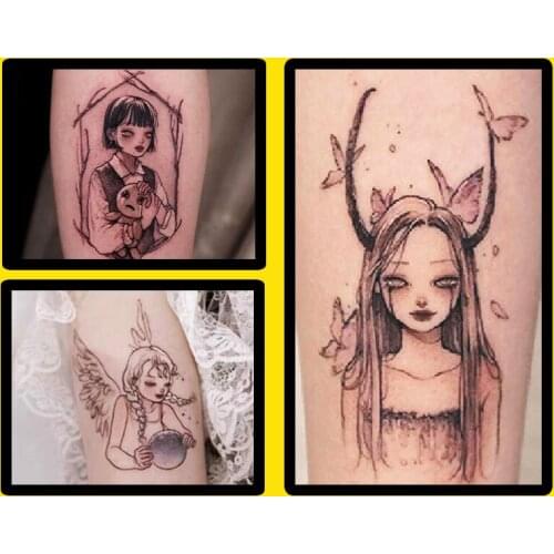 10 Patterns/Set Reusable Temporary Tattoo Stencil Airbrush Drawing Body Paint Template Large Size STE121