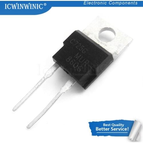 10piece MUR860 TO220 MUR860G TO-220 U860 Ultra Fast Recovery Rectifiers Transistor new original In Stock