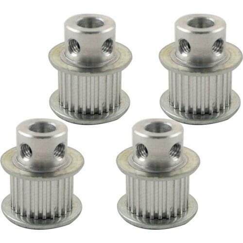 4PCS MXL 25T Timing Pulley 5/6/6.35/8/10 Inner Bore 11mm Belt Width Timing Belt Pulley For 3D Printer CNC