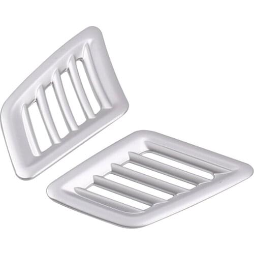 Car 2pcs ABS Chrome Side Air Vent Outlet Cover Trim Frame Fit For Nissan Sentra 2018 2017 2016