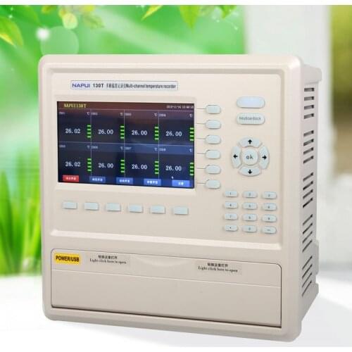 Fast arrival 130T-24 multi-channel temperature recorder Channel 24 touch-screen temperature recorder