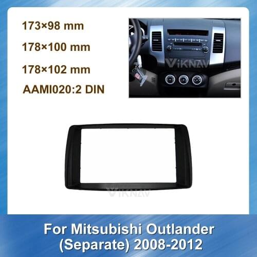For Mitsubishi Outlander Separate 2008 2009 2010 2011 2012 Car Radio Fascia Auto Stereo panel Kit Fitting Frame BEZEL